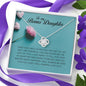 To My Bonus Daughter, Love Knot Necklace