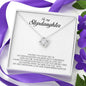 To My Stepdaughter Gift, Love Knot Necklace