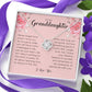 To My Granddaughter, Love Knot Necklace
