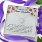 To My Beautiful Bonus Daughter, Love Knot Necklace