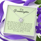 To My Granddaughter, Love Knot Necklace