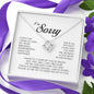 I'm Sorry Gift, Love Knot Necklace