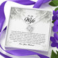 To My Wife, Love Knot Necklace