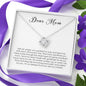 Dear Mom, Love Knot Necklace
