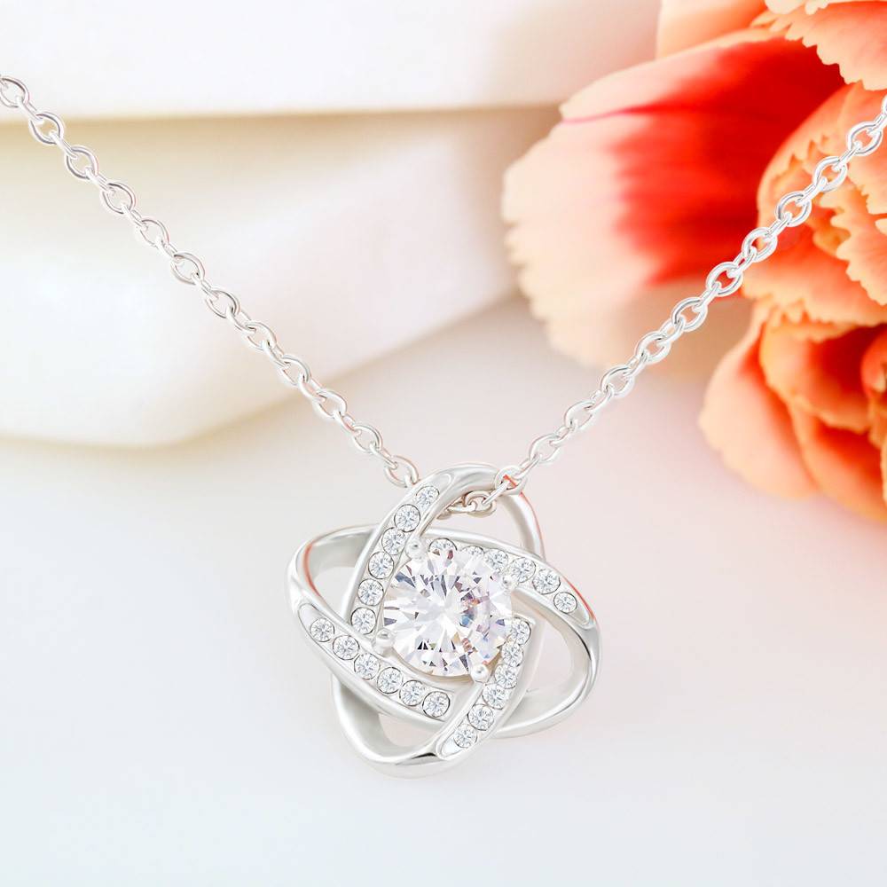 Love Knot Necklace, In Loving Memory of Your Girlfriend