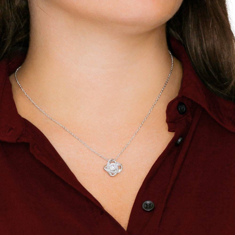 Love Knot Necklace, In Loving Memory of Your Girlfriend