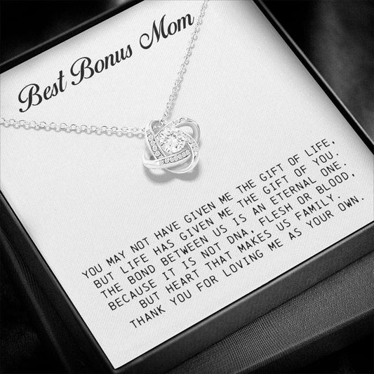 Best Bonus Mom Gift, Love Knot Necklace
