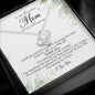 To My Beautiful Mom on My Wedding Day, Love Knot Necklace