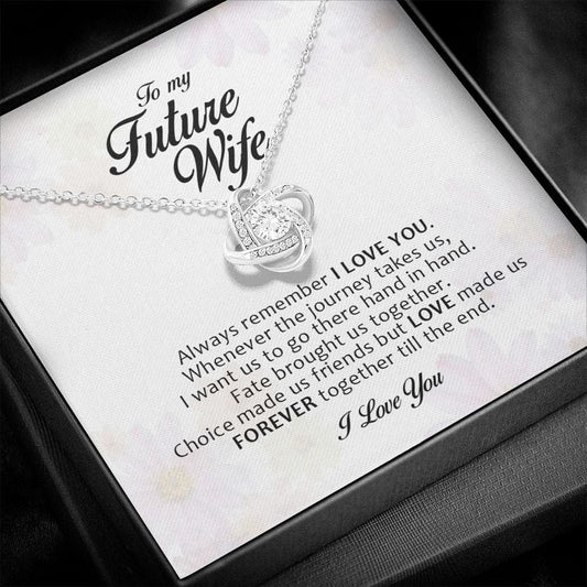 To My Future Wife, Love Knot Necklace