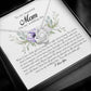 To My Beautiful Mom On My Wedding Day, Love Knot Necklace