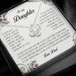 To My Daughter, Love Knot Necklace