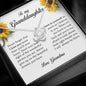To My Granddaughter, Love Knot Necklace