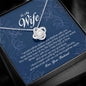 To My Wife, Love Knot Necklace