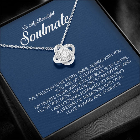 To My Beautiful Soulmate, Love Knot Necklace
