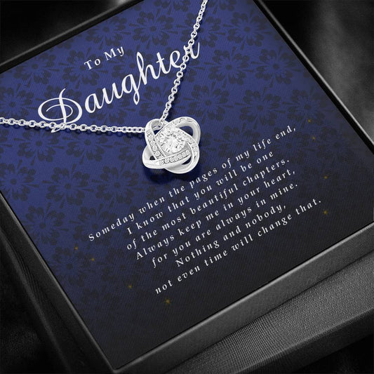 Love Knot Necklace, Gift for Daughter from Mom / Dad