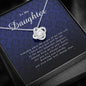 Love Knot Necklace, Gift for Daughter from Mom / Dad