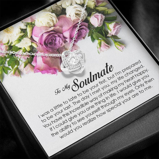 To My Soulmate, Love Knot Necklace