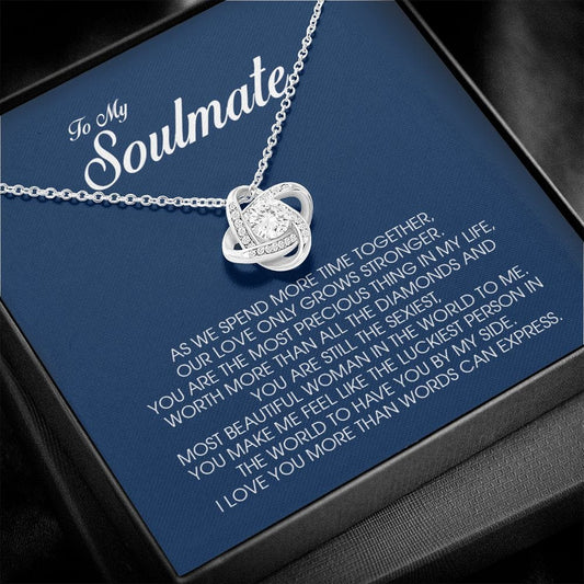 To My Soulmate, Love Knot Necklace