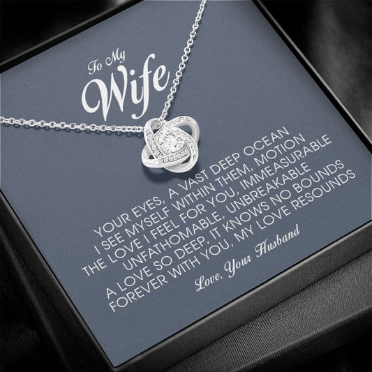 To My Wife, Love Knot Necklace