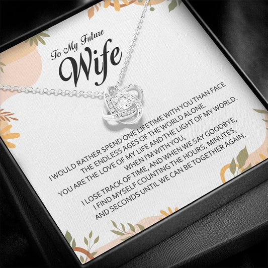 To My Future Wife, Love Knot Necklace