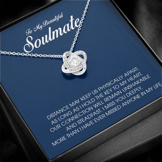 To My Beautiful Soulmate, Love Knot Necklace
