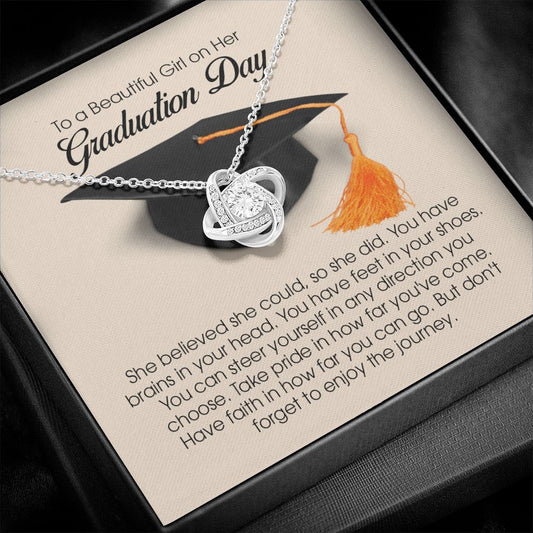 To a Beautiful Girl on Her Graduation Day, Love Knot Necklace