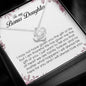To My Bonus Daughter, Love Knot Necklace