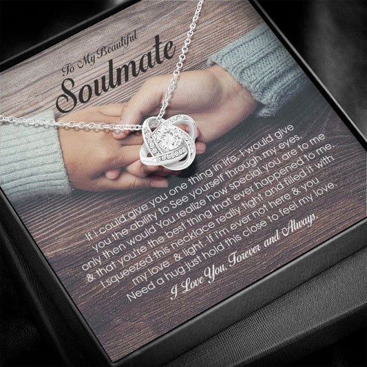 To My Beautiful Soulmate, Love Knot Necklace
