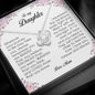 To My Daughter, Love Knot Necklace, Gift from Mom