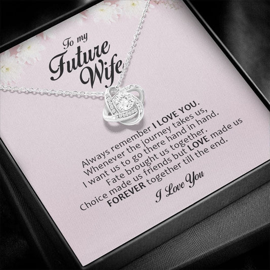 To My Future Wife, Love Knot Necklace