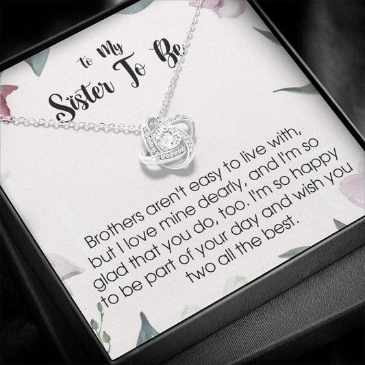 To My Sister In Law, Love Knot Necklace