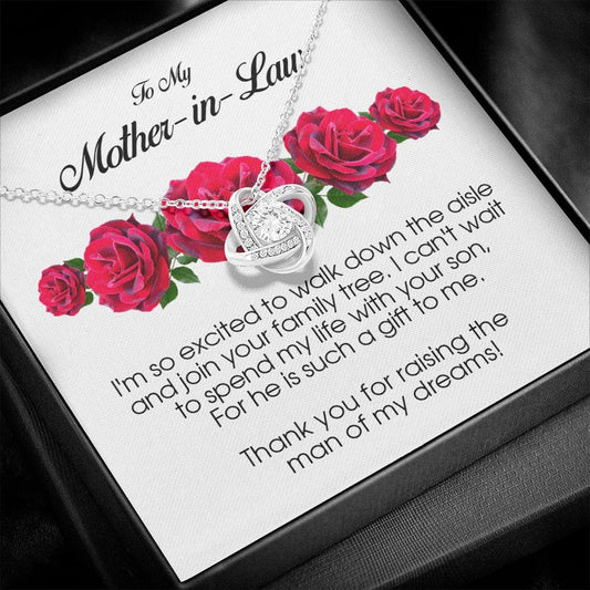 To My Mother In Law, Love Knot Necklace