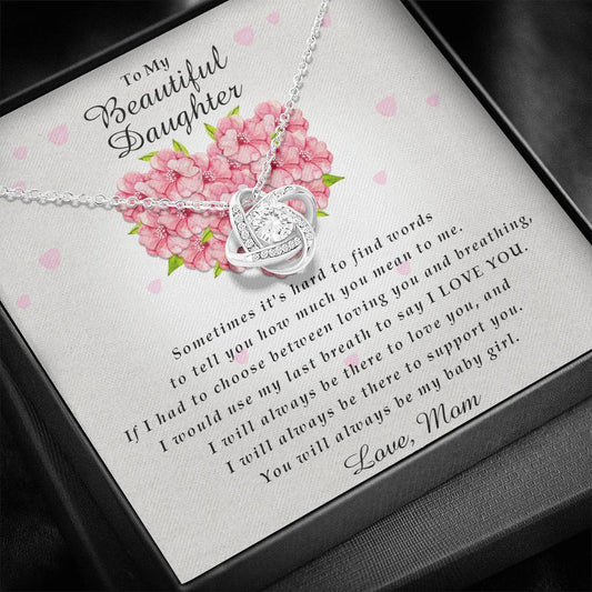 Love Knot Necklace | To My Beautiful Daughter