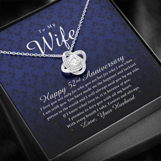 Happy 52nd Anniversary, Love Knot Necklace