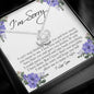 I'm Sorry Gift for Her, Love Knot Necklace