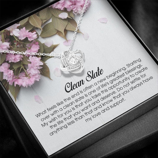 Clean Slate Gift, Love Knot Necklace