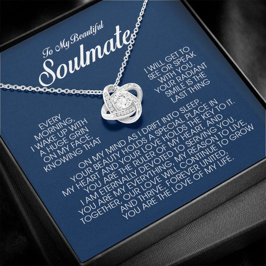 To My Beautiful Soulmate, Love Knot Necklace