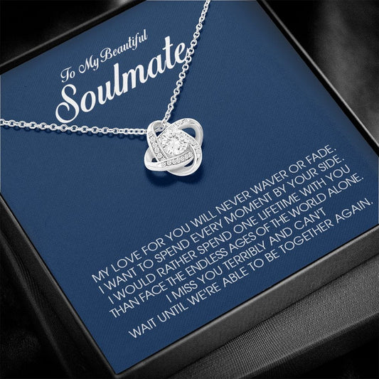 To My Beautiful Soulmate, Love Knot Necklace