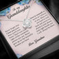 To My Granddaughter, Love Knot Necklace, Gift from Grandma