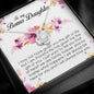 To My Bonus Daughter, Love Knot Necklace