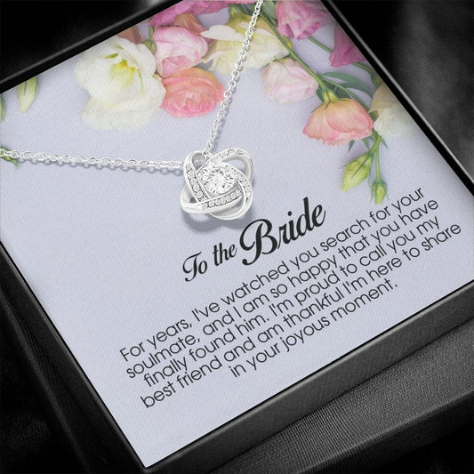 To the Bride, Love Knot Necklace