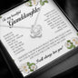 To My Beautiful Granddaughter, Love Knot Necklace