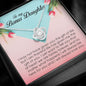 To My Bonus Daughter, Love Knot Necklace