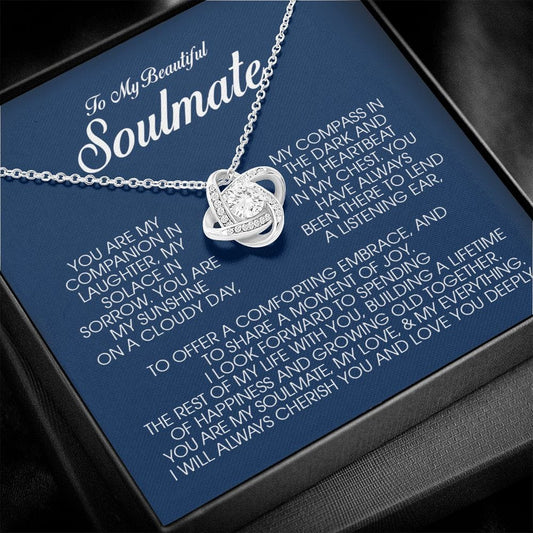 To My Beautiful Soulmate, Love Knot Necklace