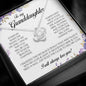 To My Granddaughter, Love Knot Necklace