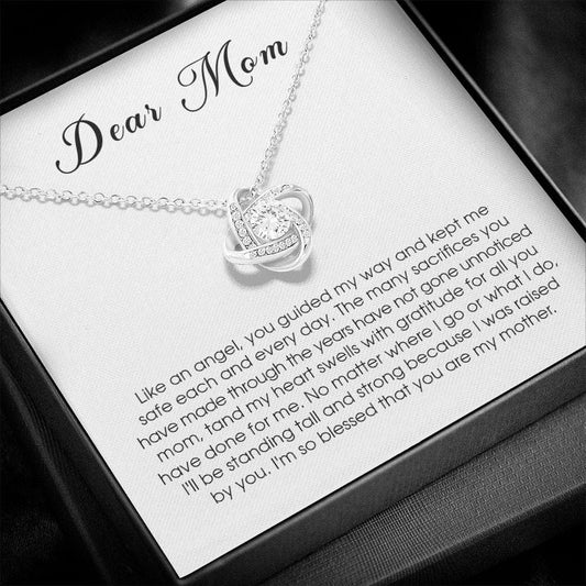 Dear Mom, Love Knot Necklace
