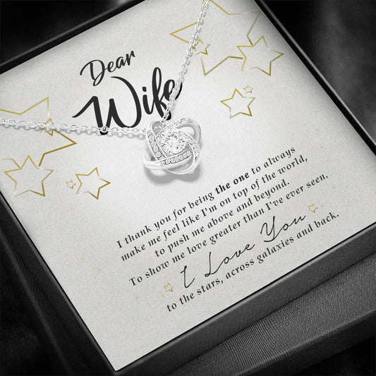 Wife Gift, Love Knot Necklace
