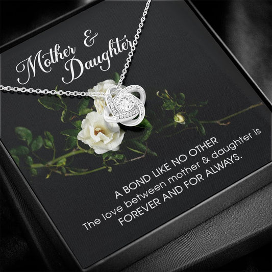 Mother & Daughter Gift, Love Knot Necklace