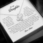 To My Daughter, Love Knot Necklace, Gift from Mom