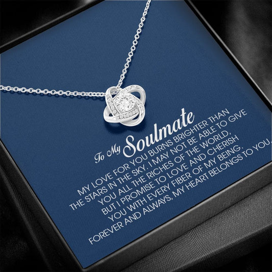 To My Soulmate, Love Knot Necklace
